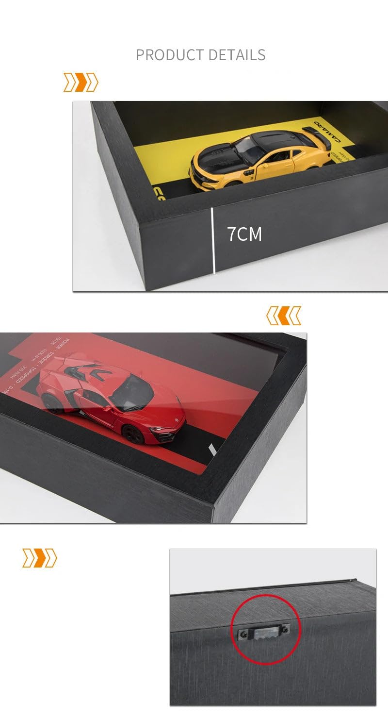 Wooden Frame with Removable Die-Cast Cars
