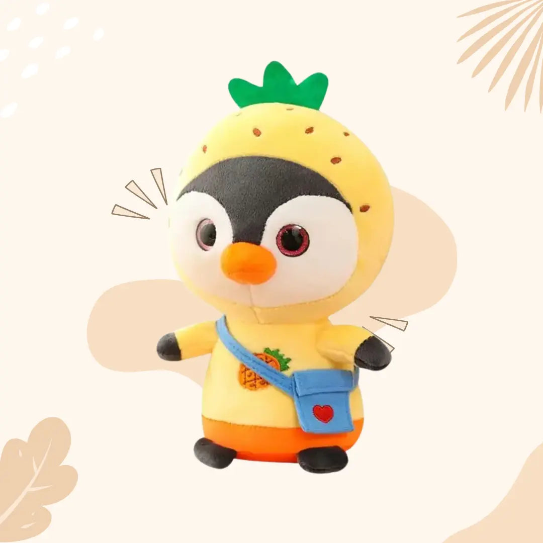 Pineapple Penguin Plush – Cute Tropical Soft Toy