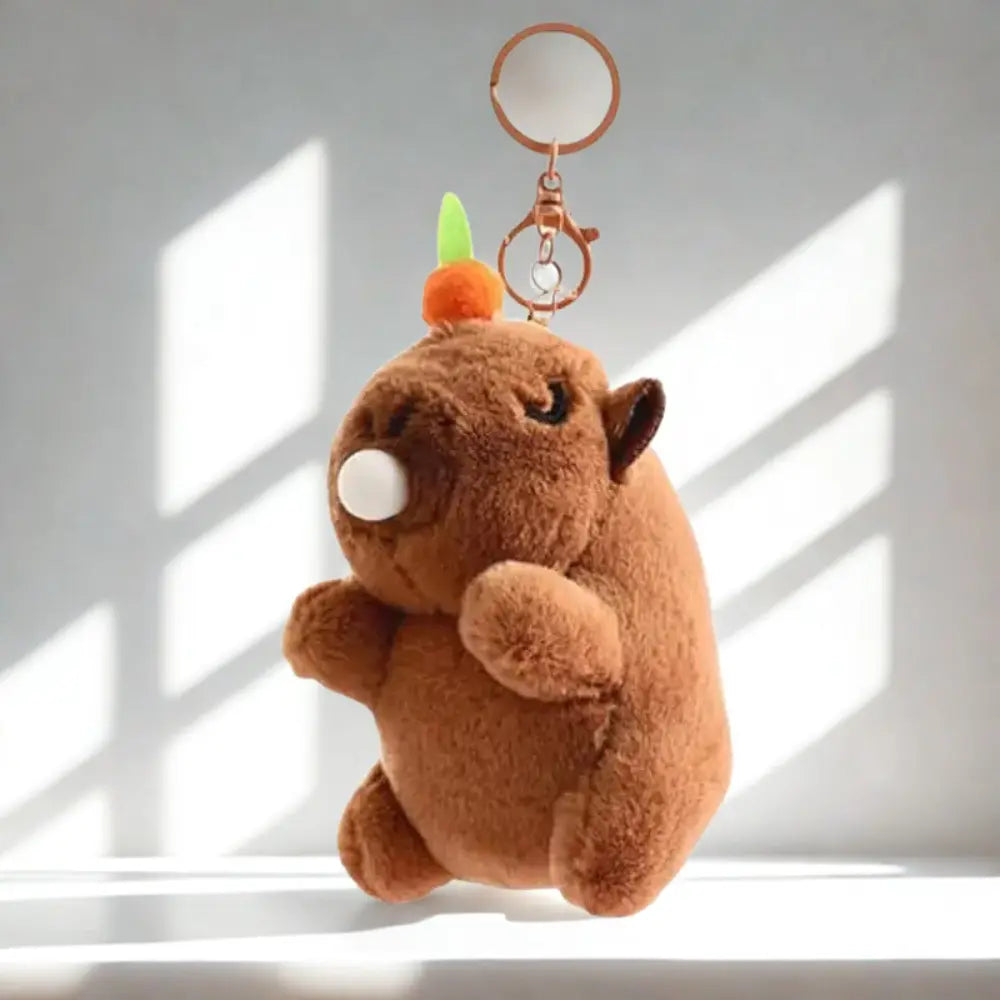 Capybara Plush Keychain – Cute Mini Bag Charm