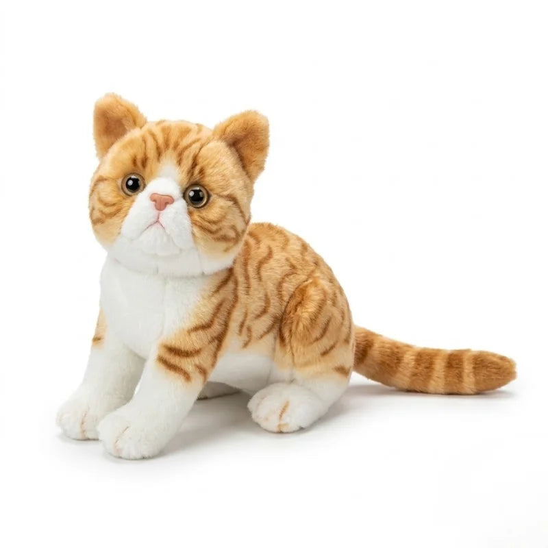 Orange Tabby Cat Plush Toy